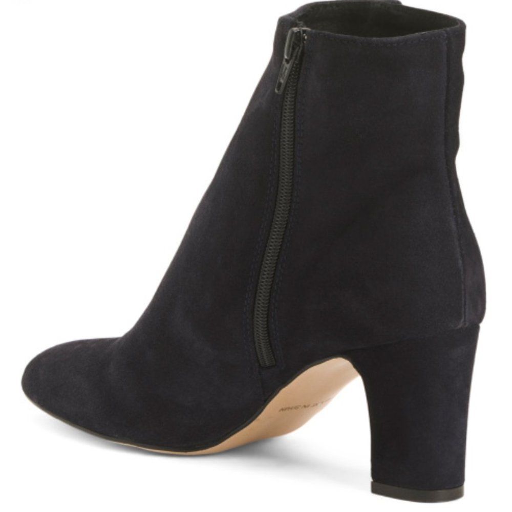 New HELENE ROUGE Suede Ankle Heel Women's Boots Black Size 38  MADE in SPAIN - Picture 6 of 7